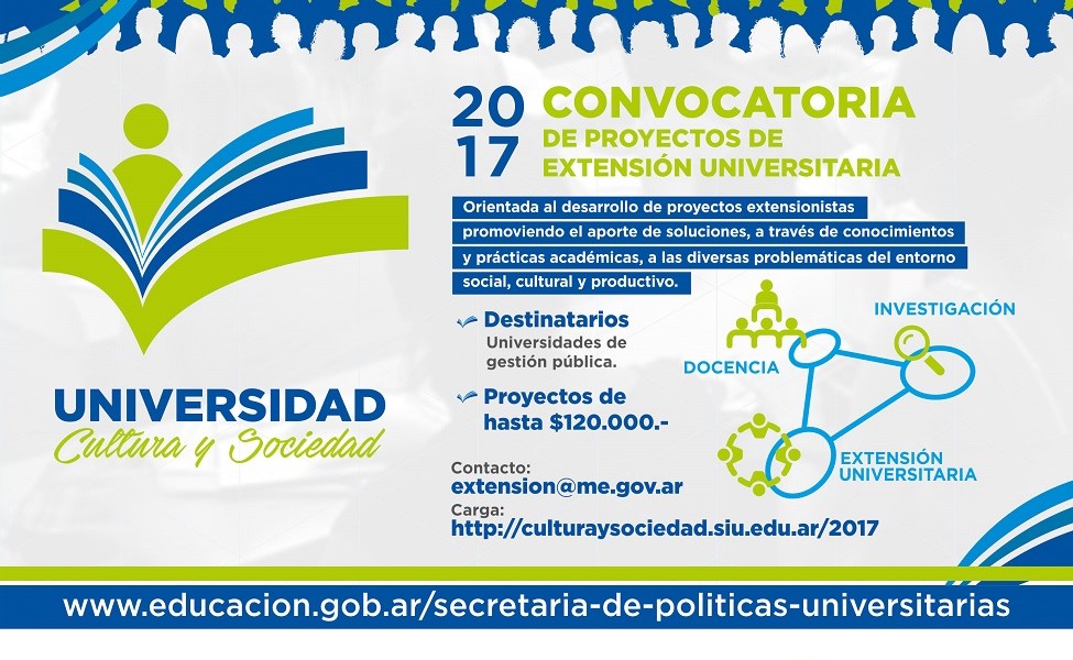 Tres proyectos locales aprobados en “Universidad, Cultura y Sociedad”