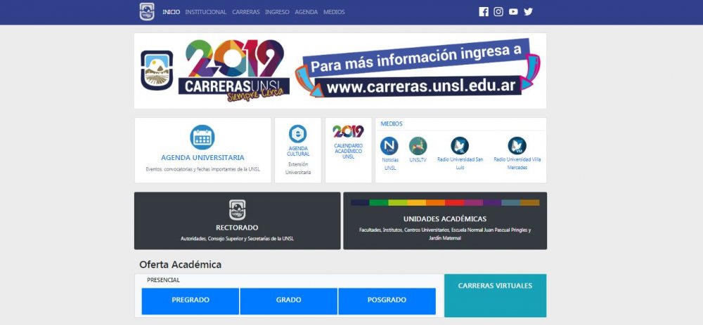 La Universidad lanzó su nuevo sitio web