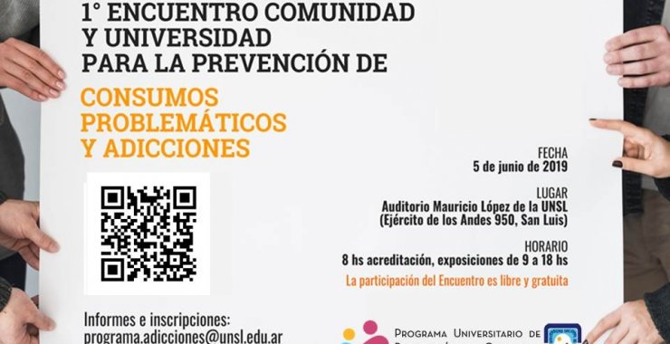 Realizarán un encuentro para la prevención de consumos problemáticos