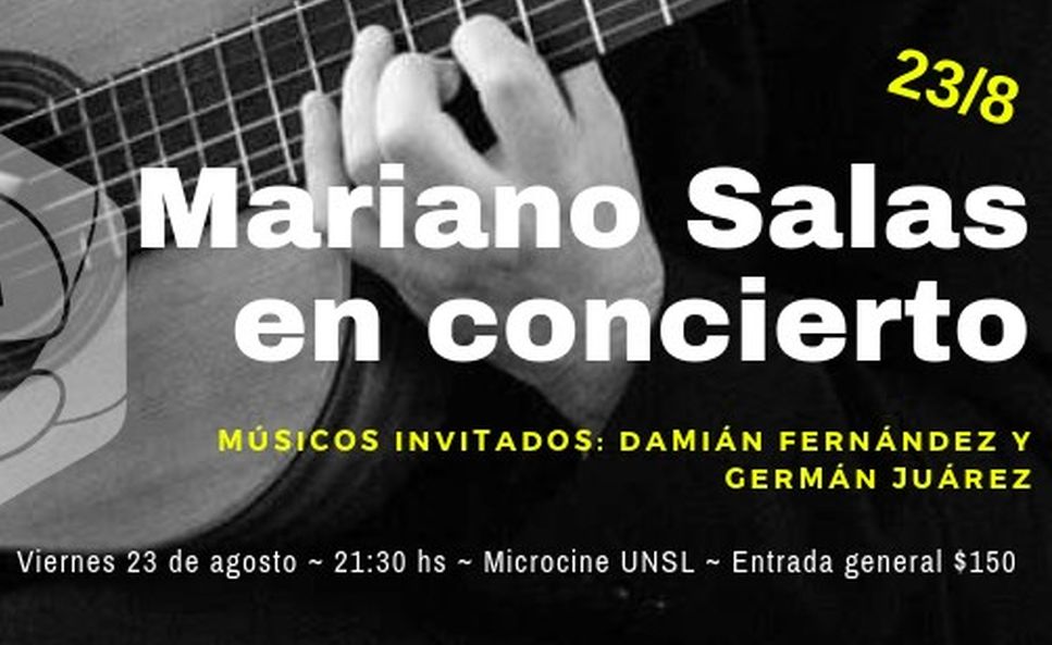 Mariano Salas en concierto junto a músicos invitados