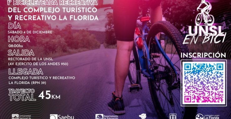 «UNSL en Bici»: Organizan la primera bicicleteada recreativa