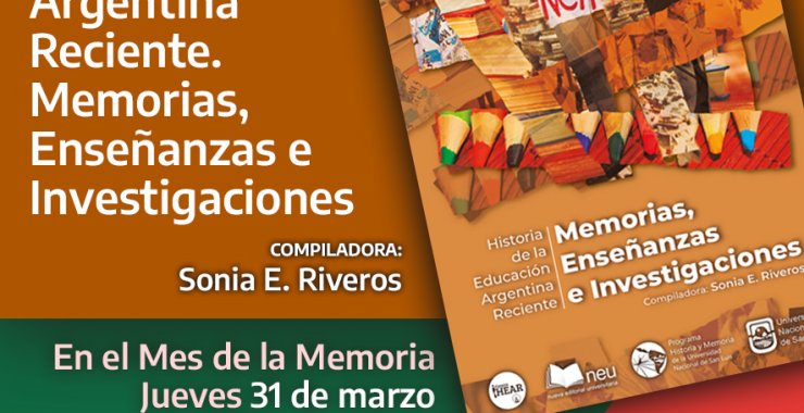 Presentarán un libro sobre historia de la educación en el mes de la Memoria
