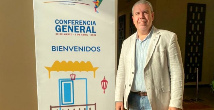Víctor Moriñigo viajó a Colombia para el encuentro de ENLACES