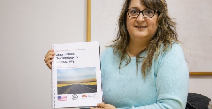 Comunicadora de la UNSL se capacita en Estados Unidos sobre Periodismo, Tecnología y Democracia