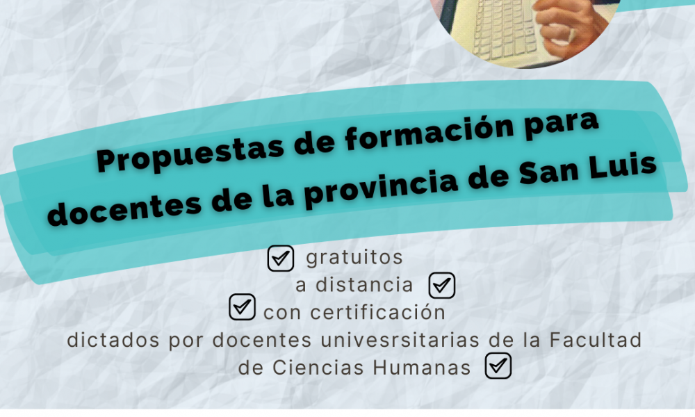 Capacitaciones gratuitas y a distancia para docentes